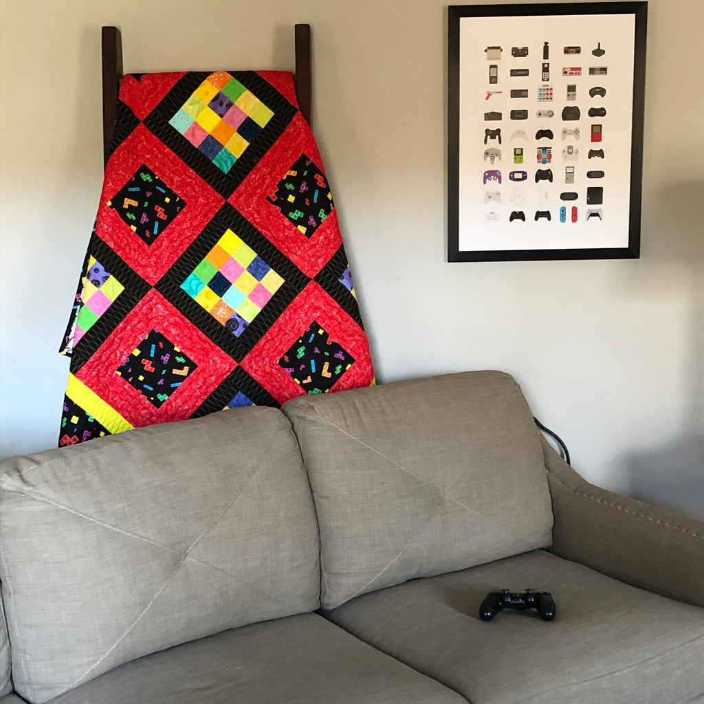 Color Blocks Naptime in Tetris fabric