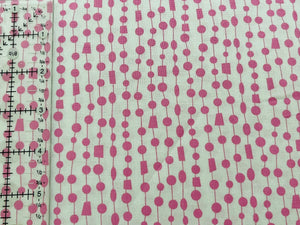 Beaded Curtain Pink/White (Fandangle) from Contempo Fabrics -- CLEARANCE