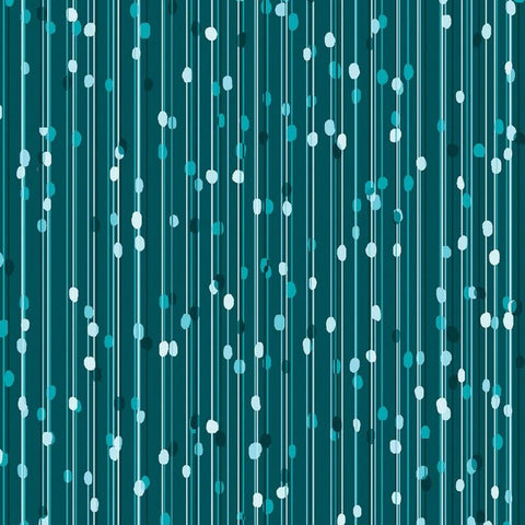 Pearl Drop Dark Teal (Pearl Reflections) from Kanvas Fabrics -- CLEARANCE