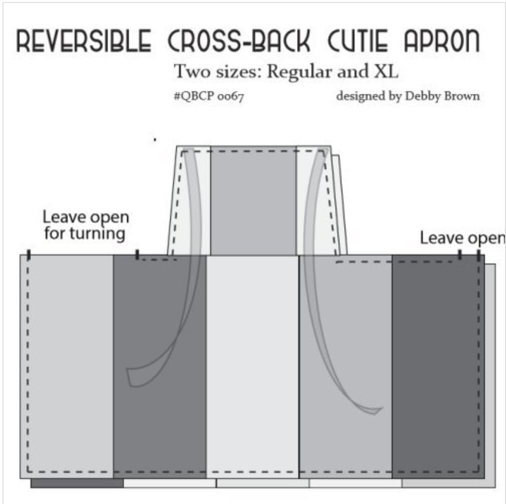 Reversible Cross-Back Cutie Apron Pattern